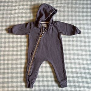 Mini Mioche Hooded Plush Biker Romper